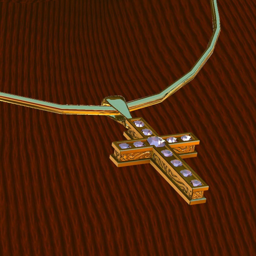【VRC想定】Cross Pendant image