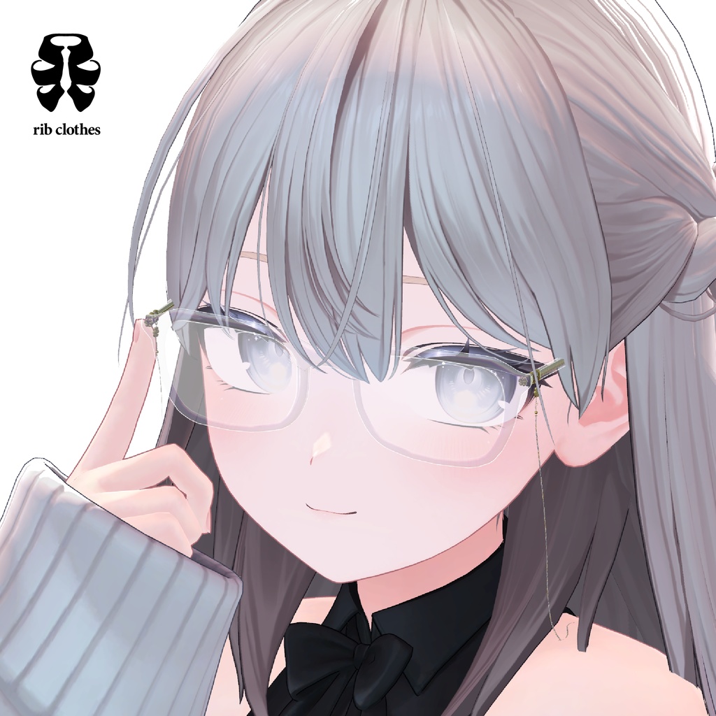 Skeleton Glasses -IN OCULIS ANIMUS HABITAT-  【VRChat対応】#rib_clothes image