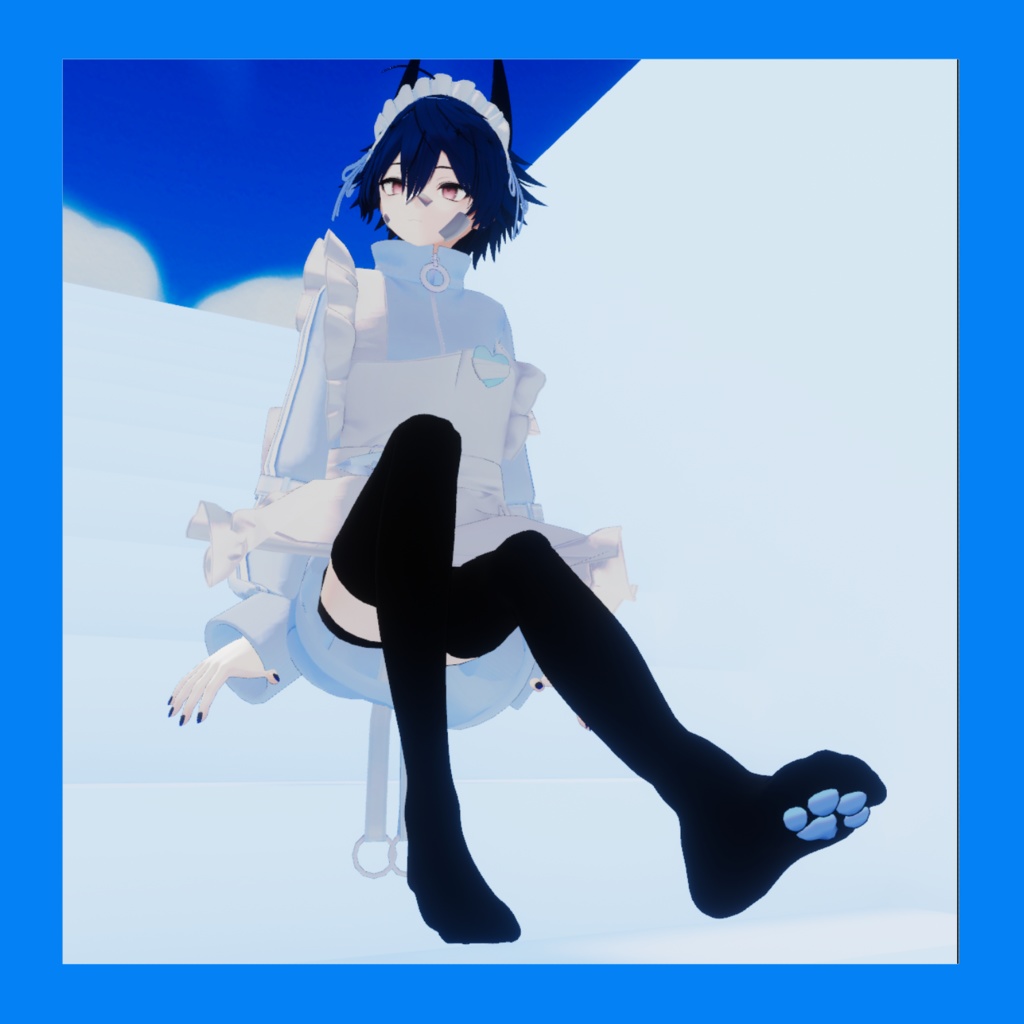 [Multiple Items] Puni-puni! Paw-print Knee-high Socks image