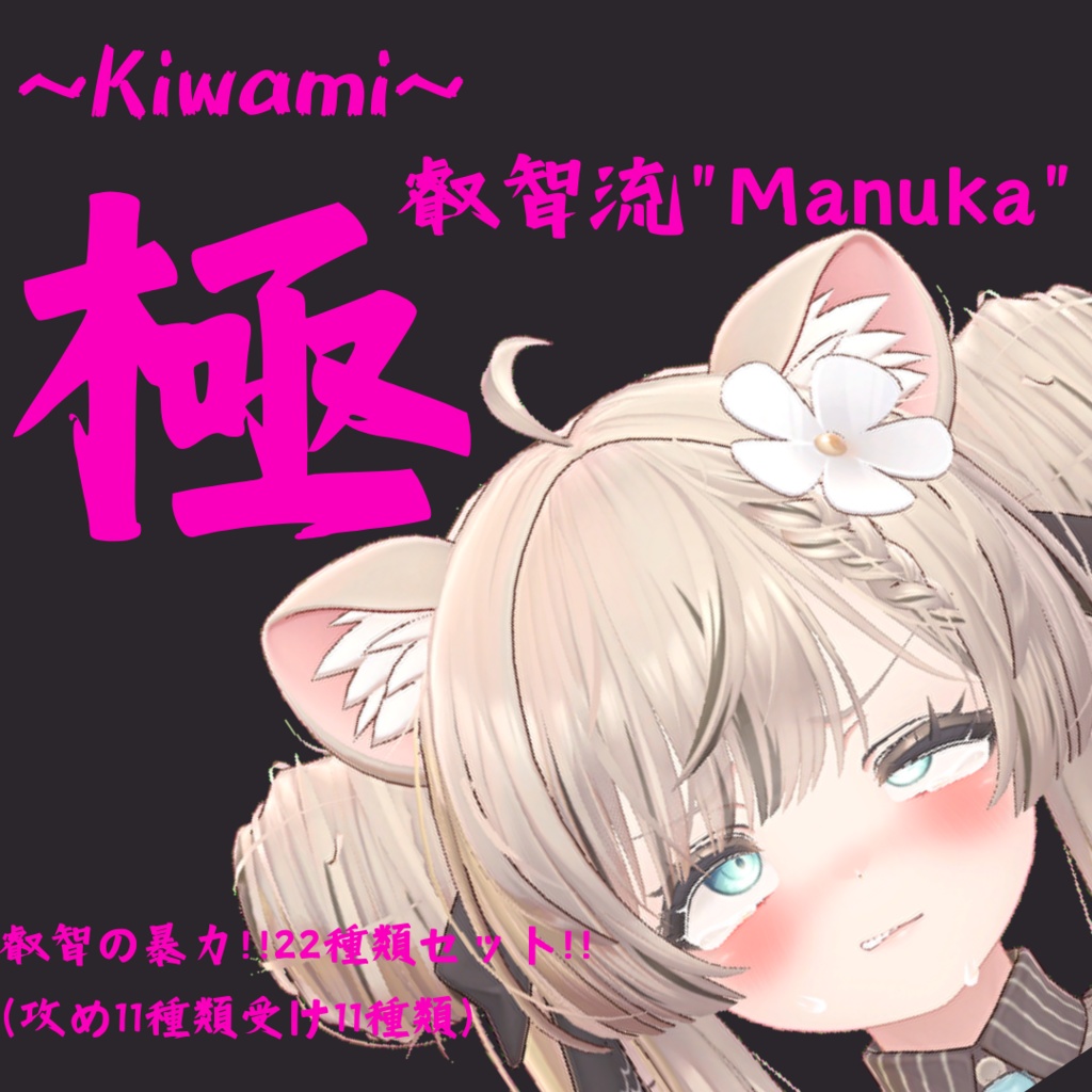 22種類セット！マヌカ用最強表情パック/Manuka FaceAnimation『極 叡智流"Manuka"』(攻め11種類+受け11種類) image