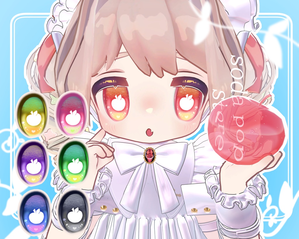 【キプフェル♡KIPFEL】『 - Apple texture - 』 Fece.Body&Eye texture image
