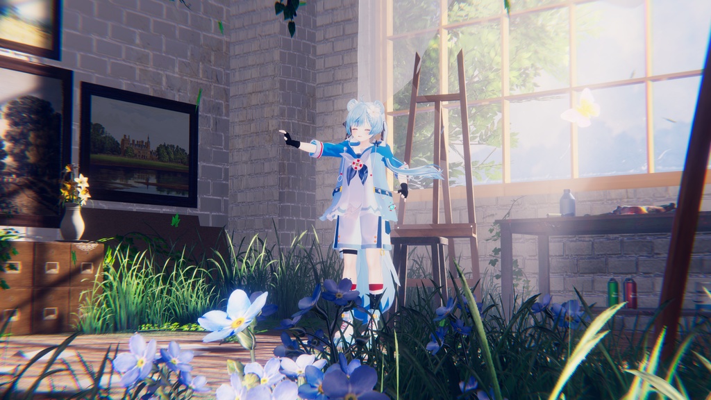 [無料！]「マヌカ」専用【3D衣装モデル】潮汐鲨影 image