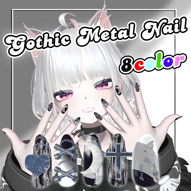 Gothic Metal Nail MA Compatible image