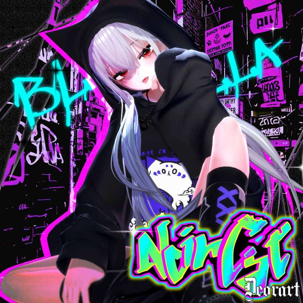 【 #Deorart モデル No.7】NoirCat　 15アバター対応  #BLUESTELLA image