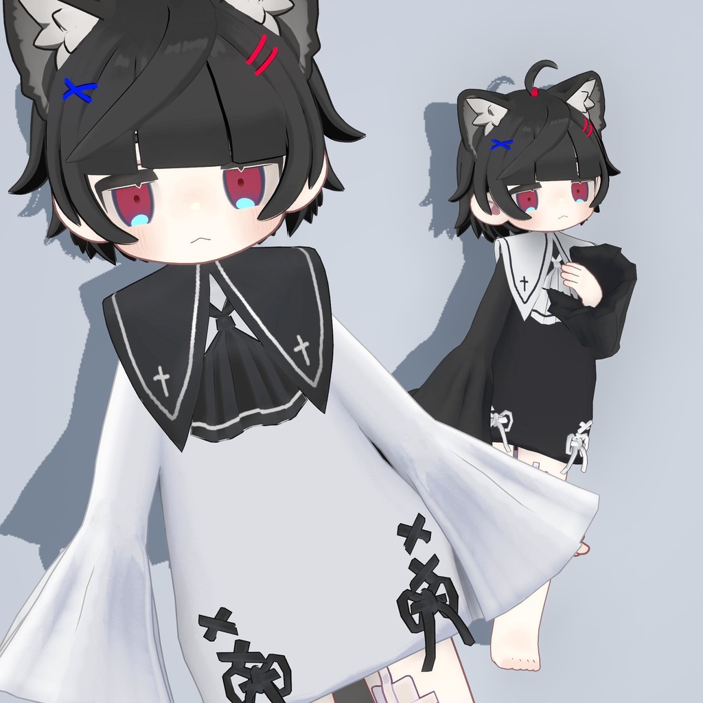 【無料配布】【キプフェル用】クロスドレス image