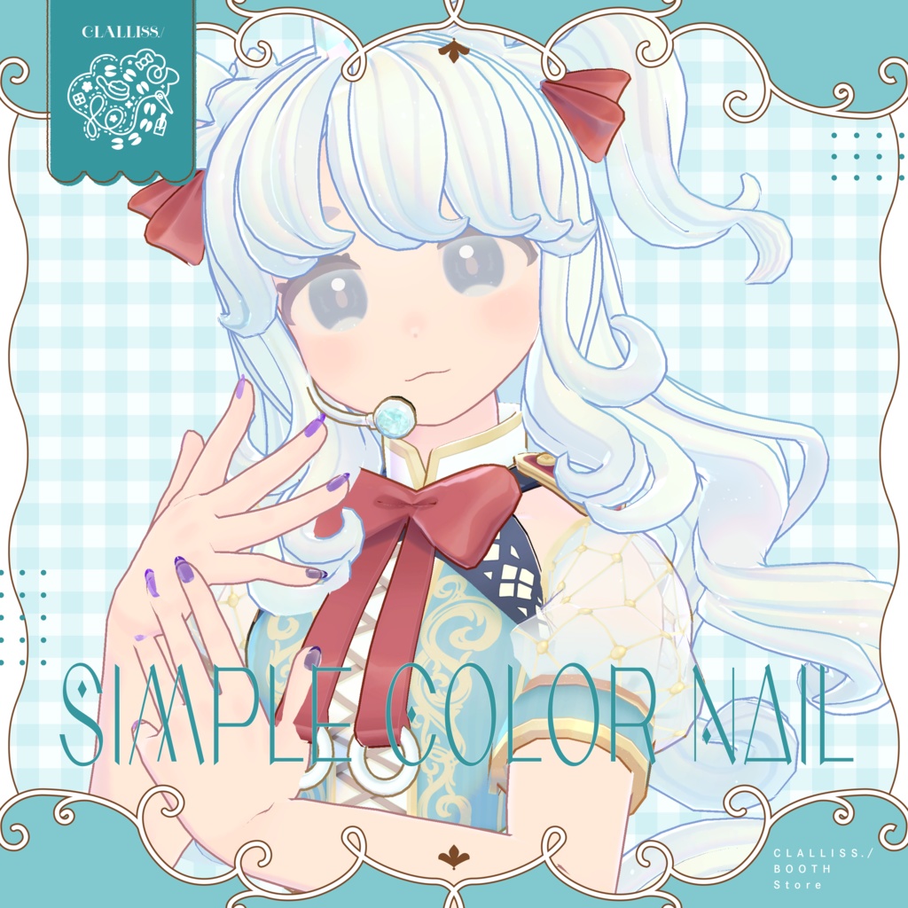 【MDollNail対応】Simple Color Nail【複数アバター対応】 image