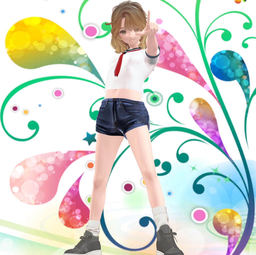 Sailor top and hot pants for Marycia image