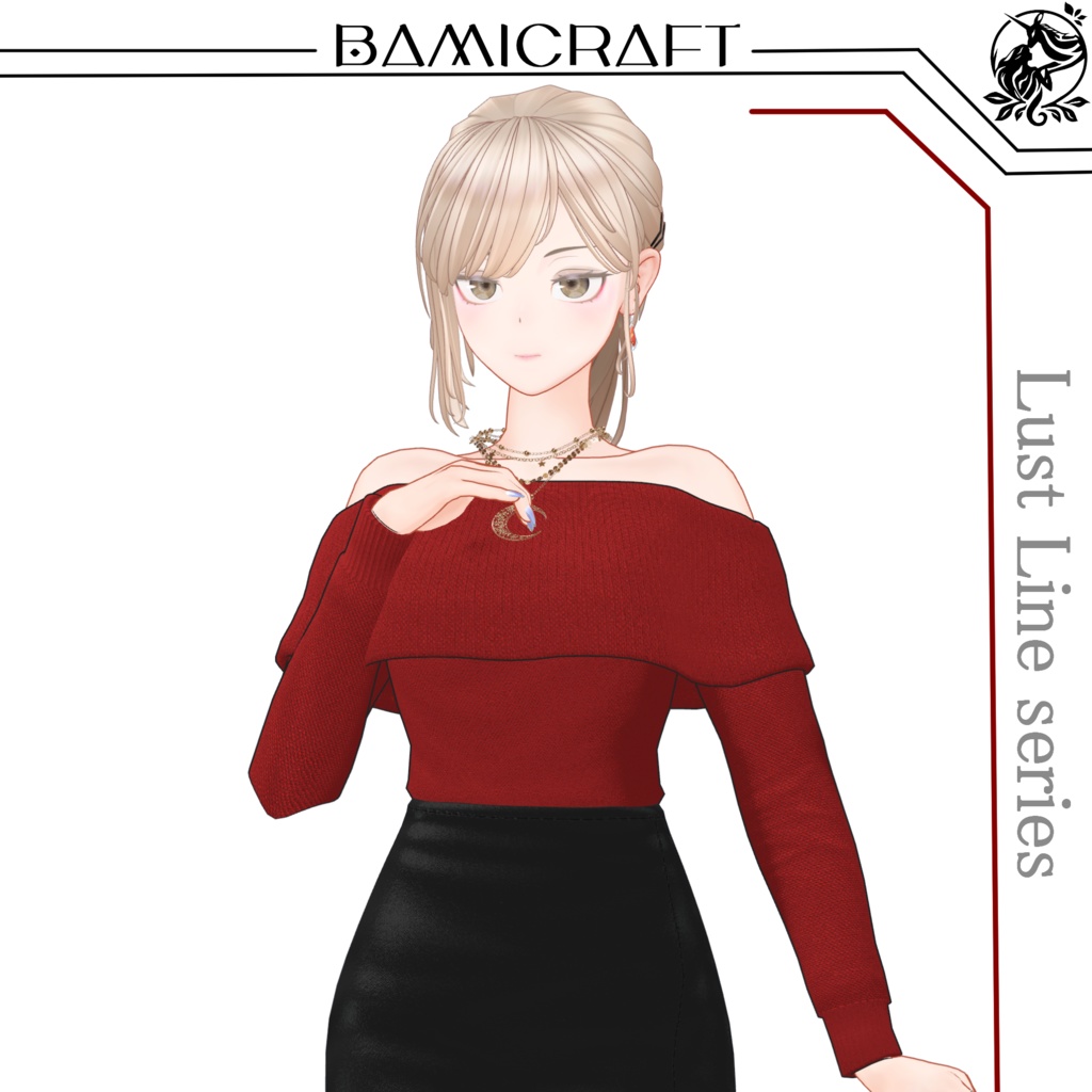 Lust Line series Off-the-shoulder tops. Compatible with multiple avatars image