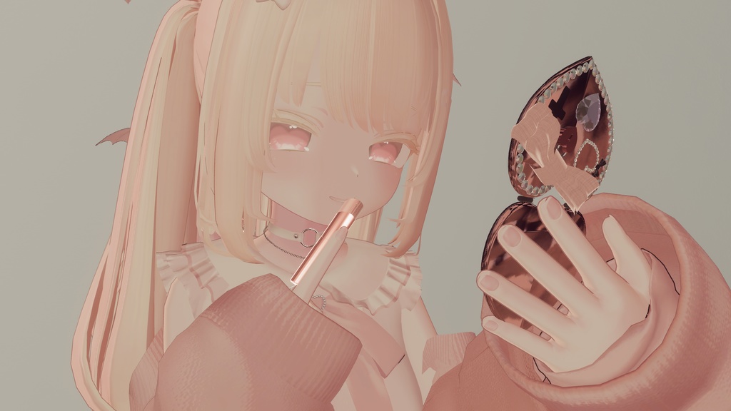 【VRC】♥Heart Hand Mirror♥【MA対応】 image