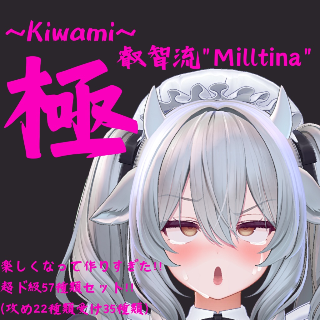 大量57種類セット！ミルティナちゃん専用最強表情パック/Milltina FaceAnimation『極 叡智流“Milltina”』(攻め22種類+受け35種類) image