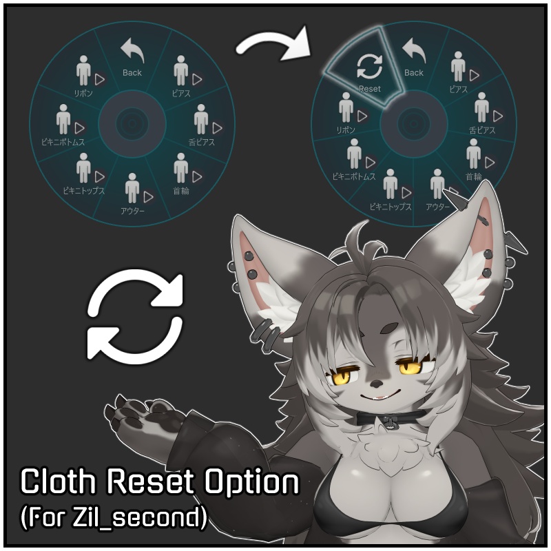 【ギミック】 Cloth Reset Option for Zil S image