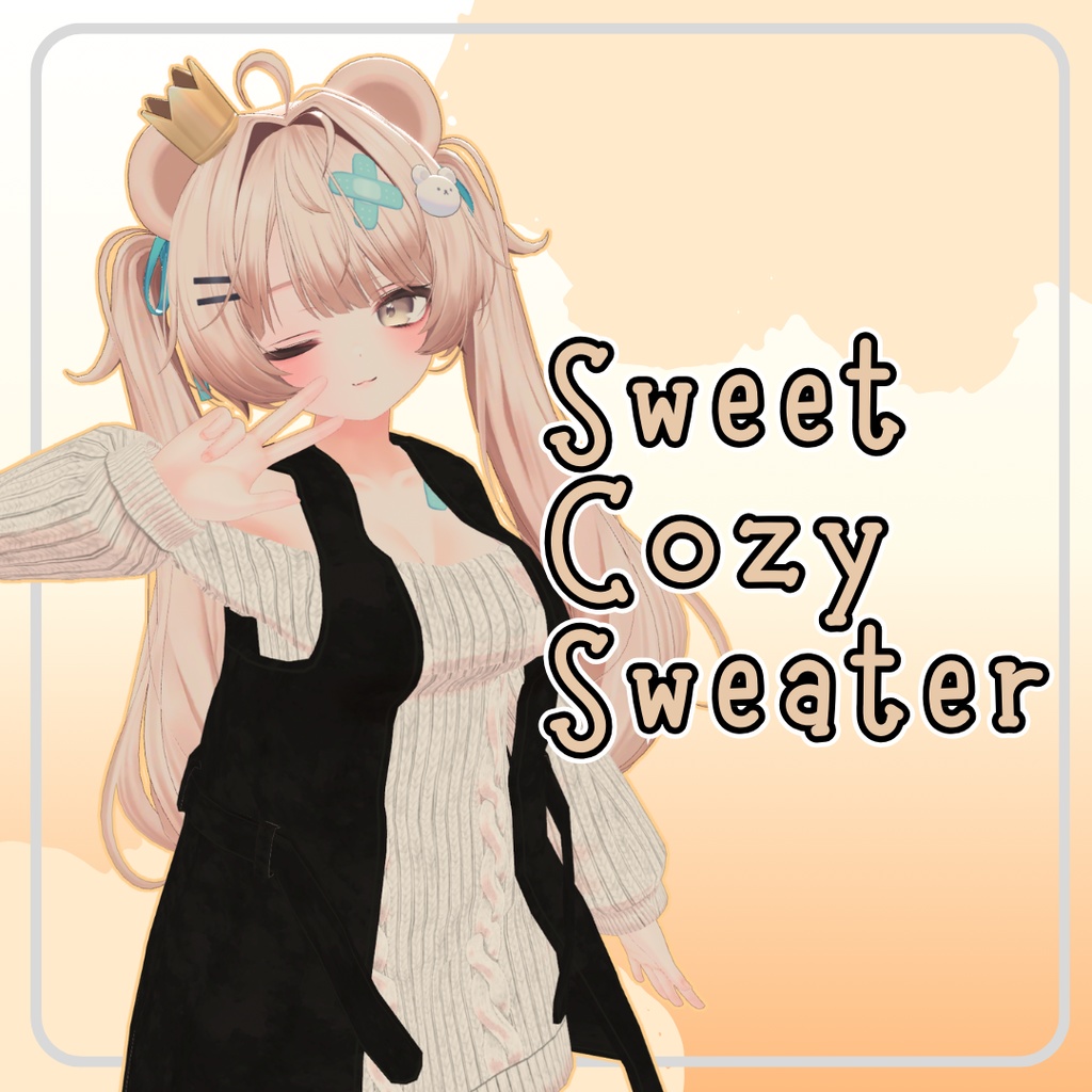 【3D衣装】【複数アバター対応】Sweet Cozy Sweater image