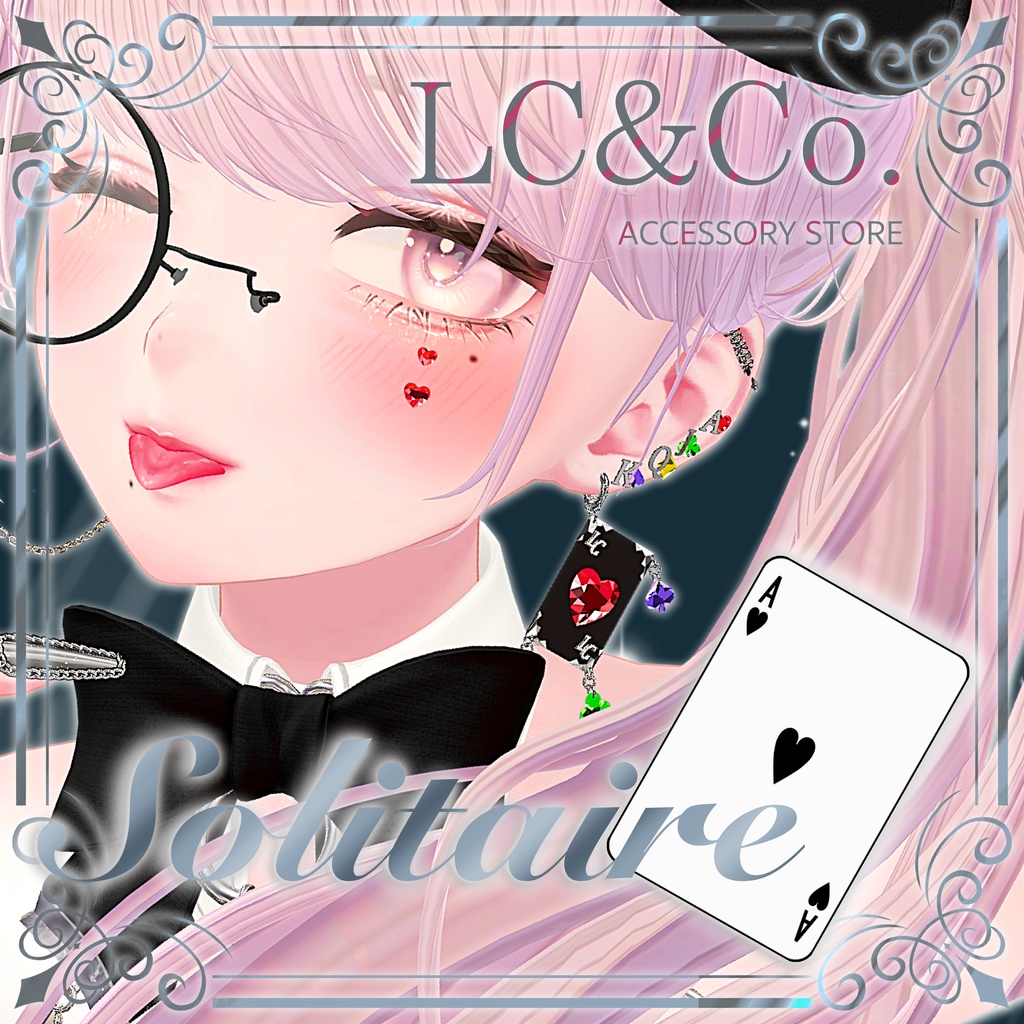 Solitaire Playing Card Earrings image