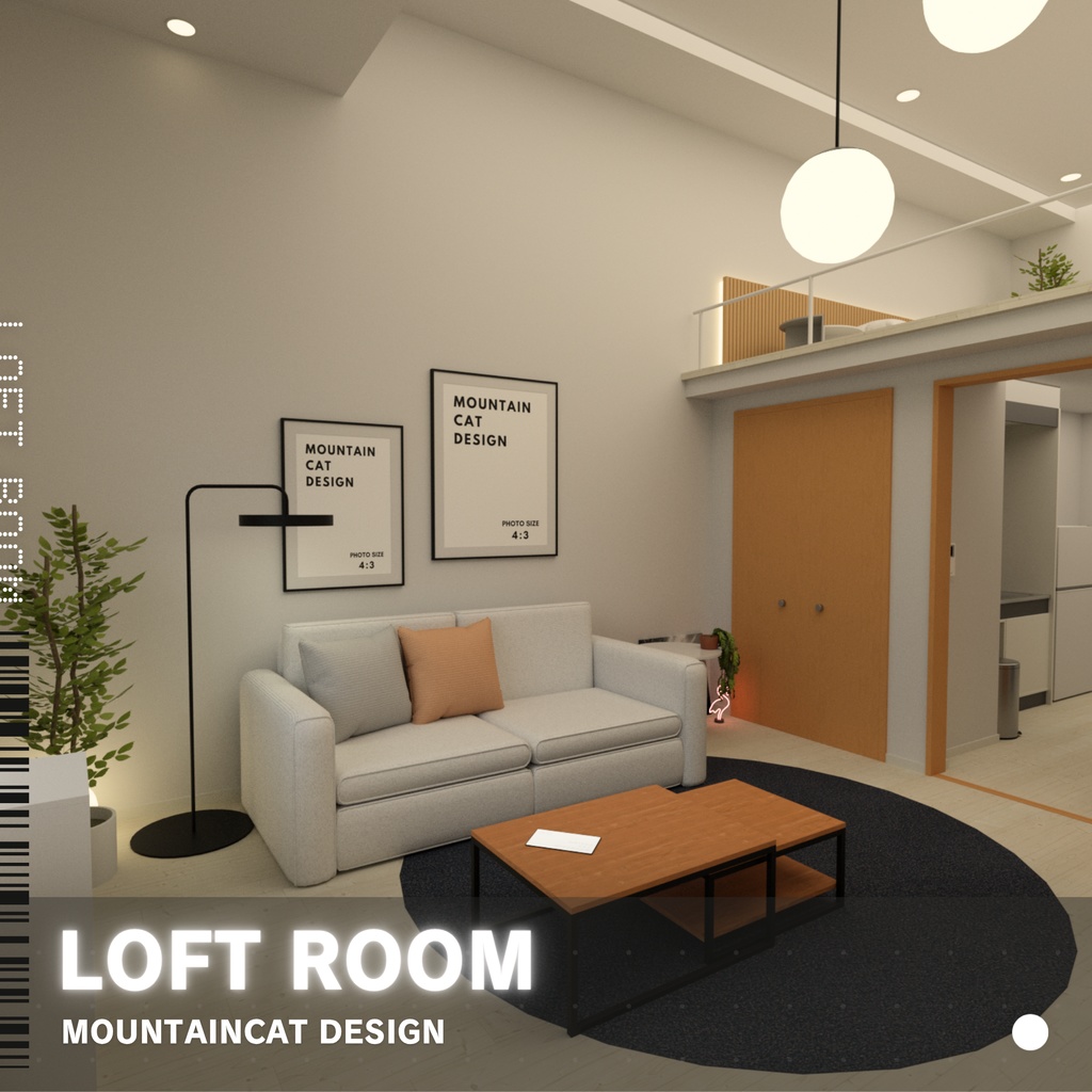3Dモデル [Loft Room] image