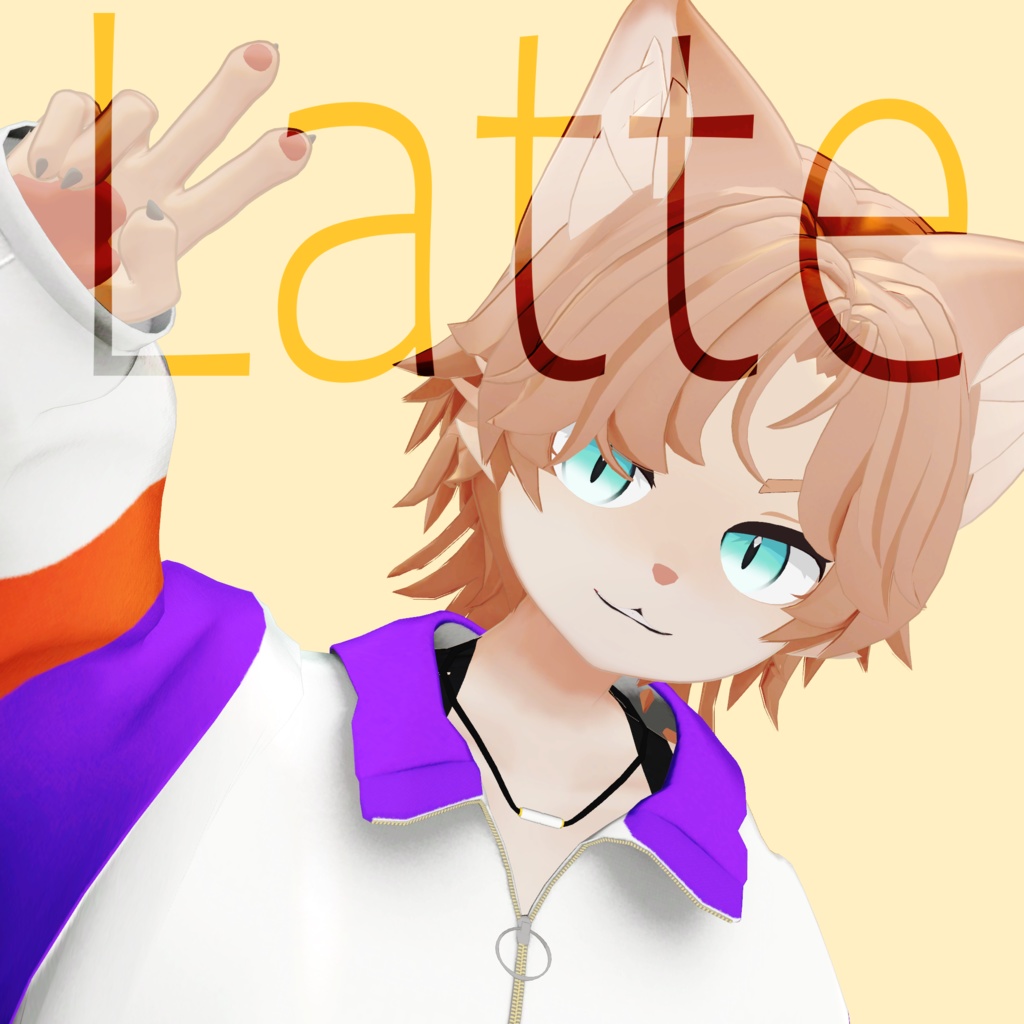 【VRC向けオリジナル３Dモデル】Latte image