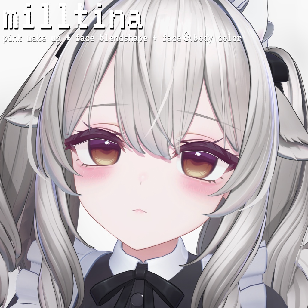 ［ミルティナ］milltina pink make up + face blendshape  + face＆body color ♡ ミルティナ ピンク メイクテクスチャ フェイス ブレンドシェイプ ボディテクスチャ image