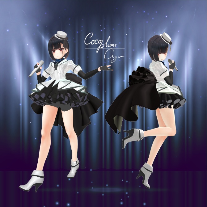 【華夜ちゃん用 衣装】CocoPlume_Azur image