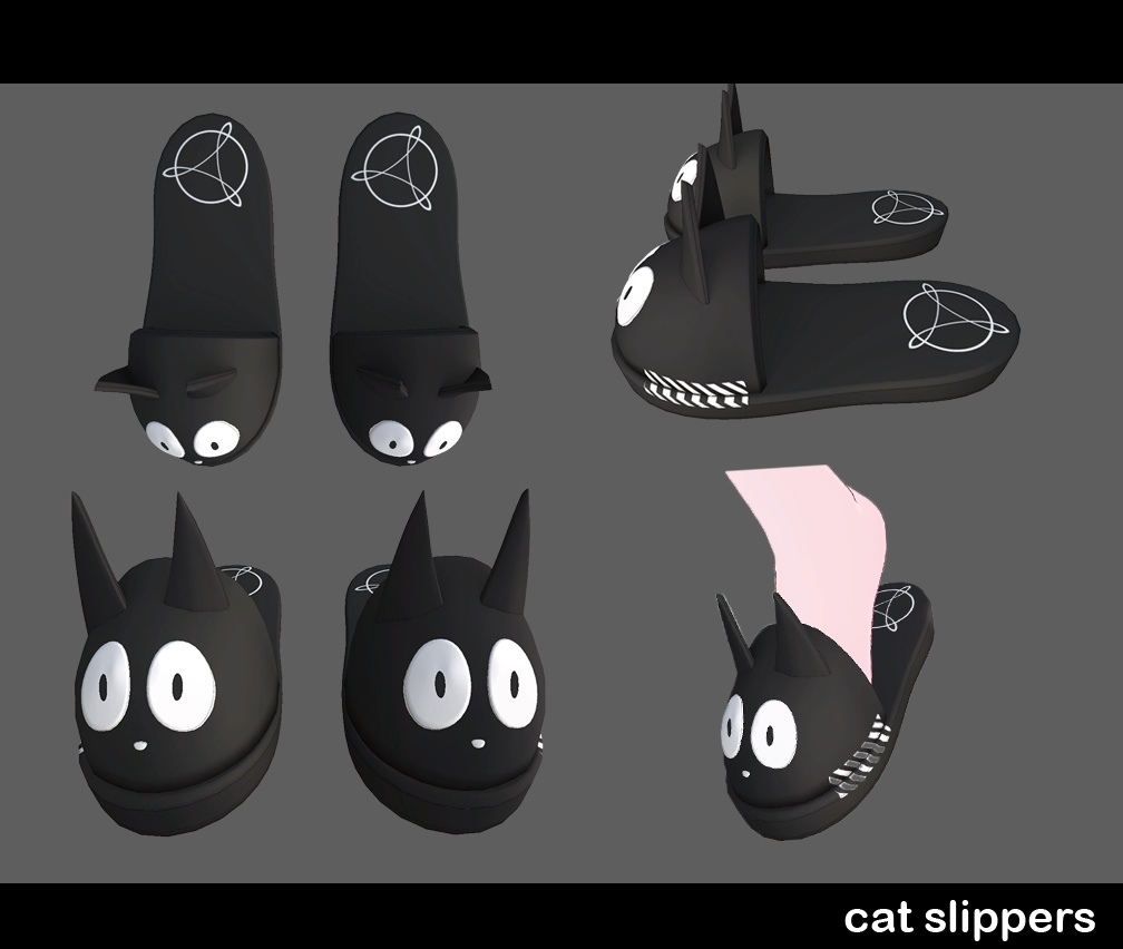 Cat slipper -スリッパ (Chocolat - Mamehinata- MANUKA - Moe -  アバター対応) image