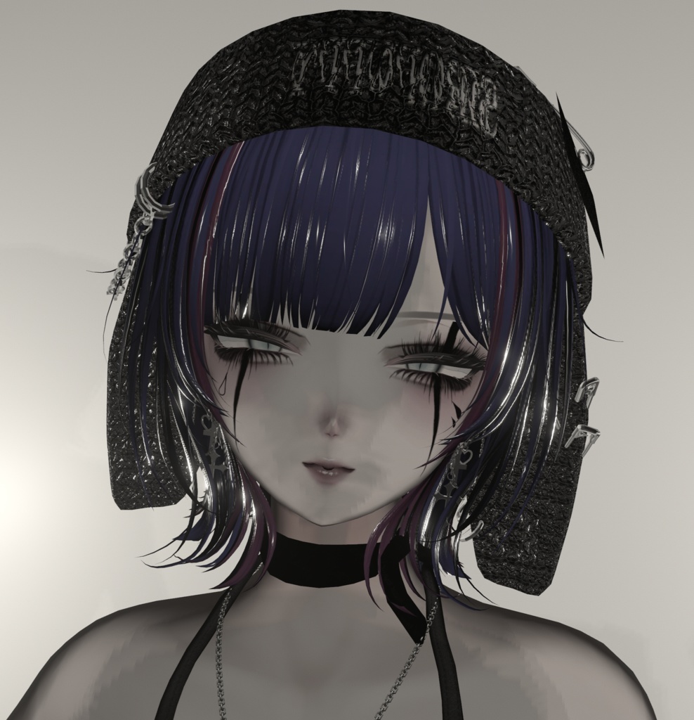 【5アバター対応】Clown＆teardrop Face Tatto image