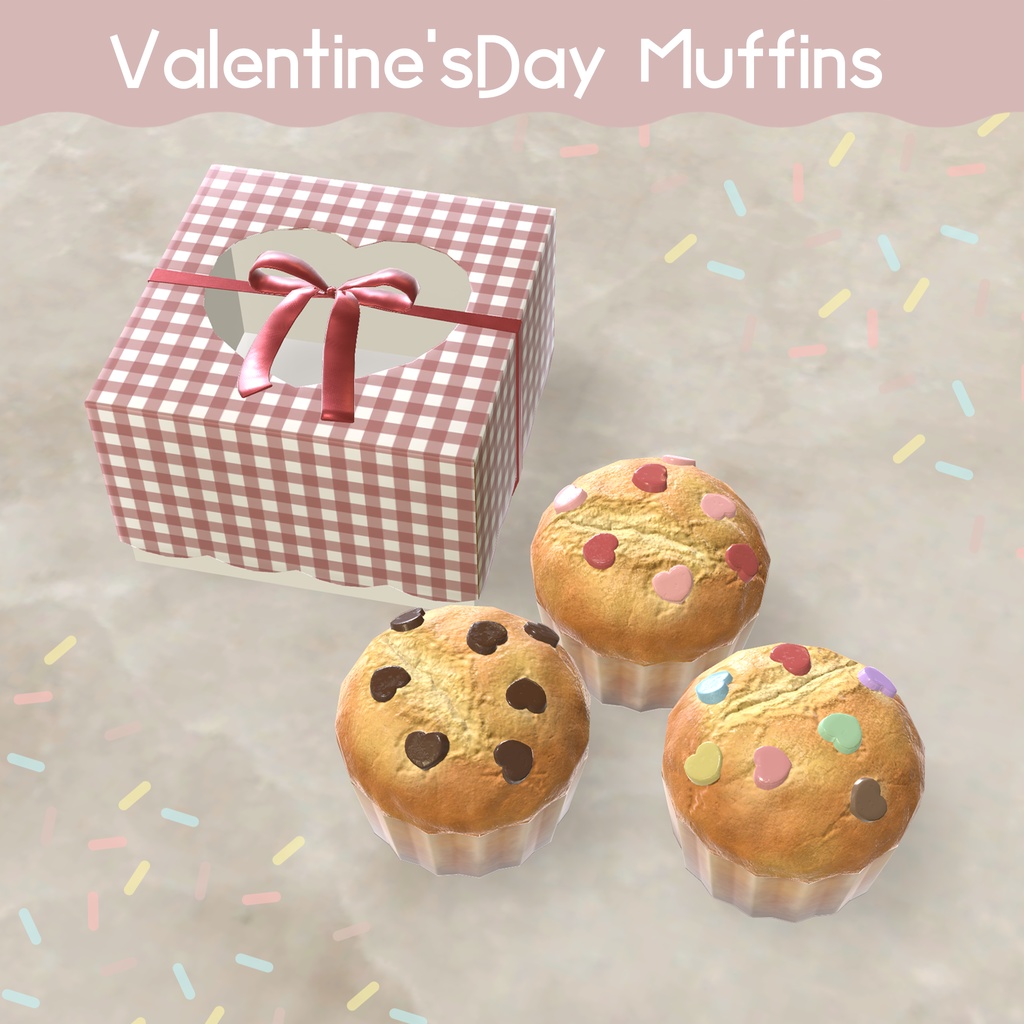 【3D小物】バレンタインデー💝マフィン image