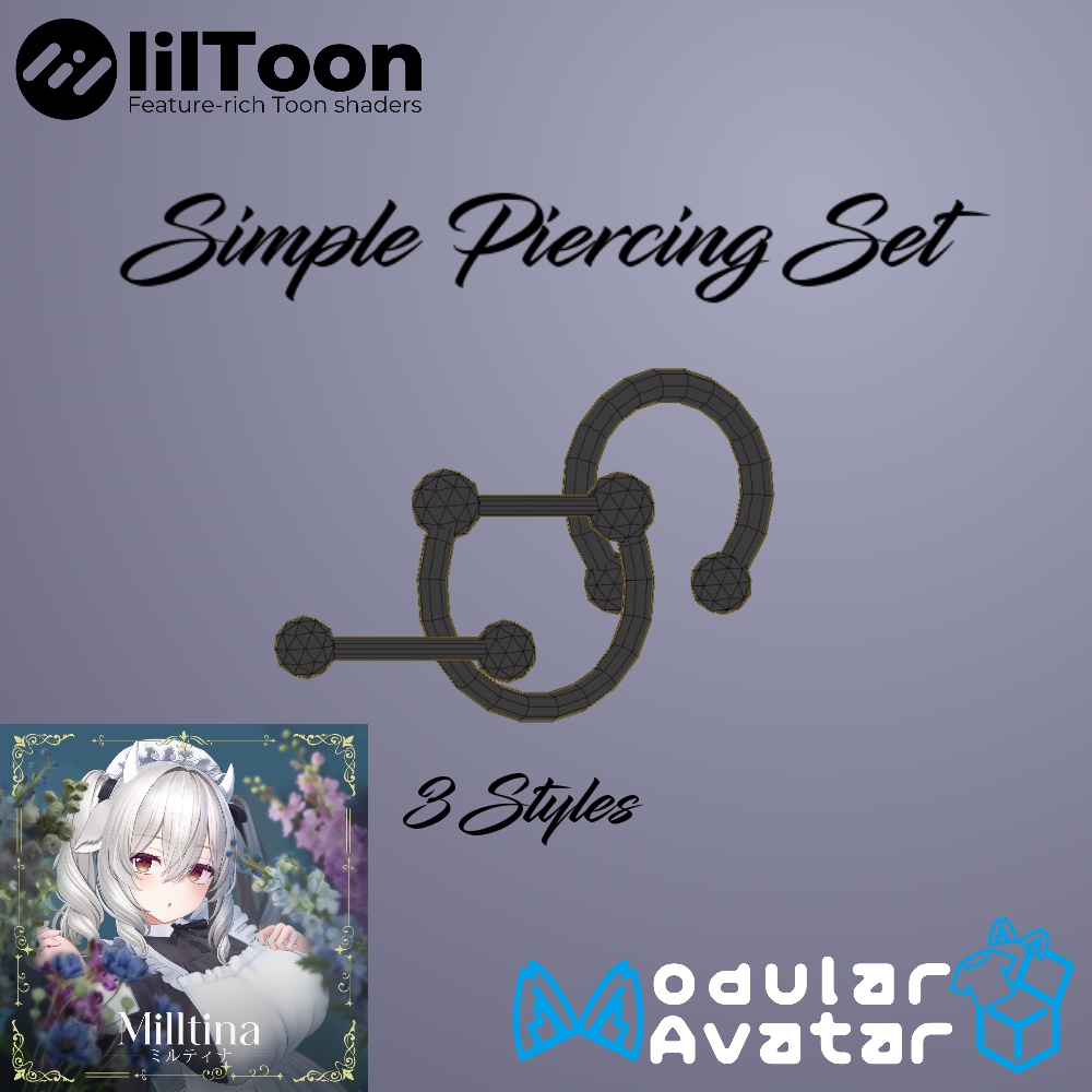 [FREE] Milltina Simple Piercing Set image