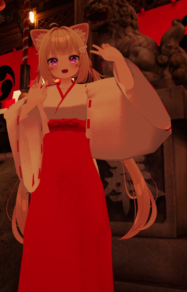 【VRChat】巫女服【シフォン向け衣装】 image