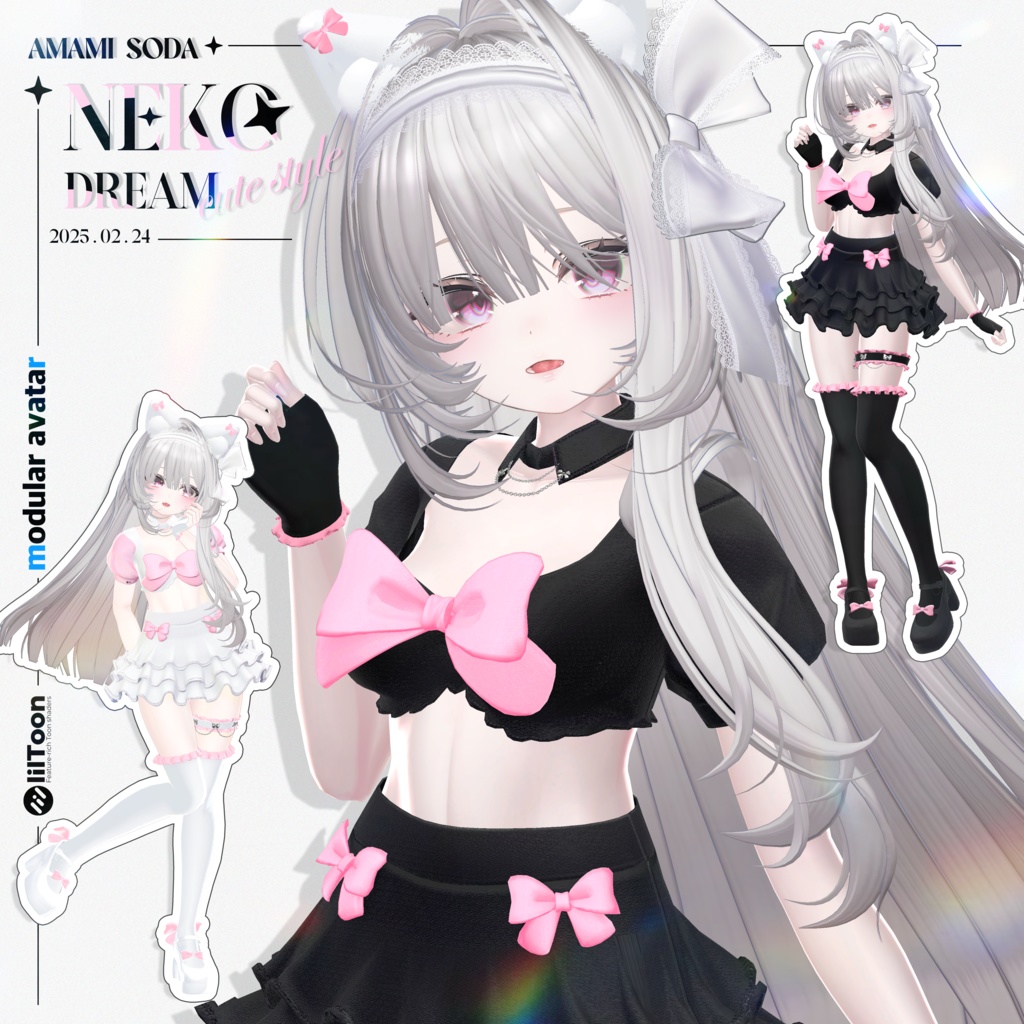 ✨SALE✨ - NEKO DREAM - 🖤リボンの衣装 フリル·スカート🖤 image