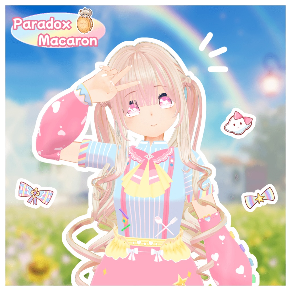 【Free】【バナナのばななちゃん専用】Paradox Macaron🍩#LuaLua3D image
