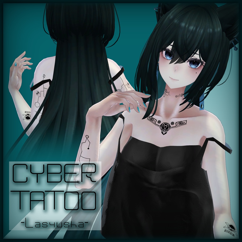 Cyber-style tattoo texture [exclusive to Rashusha] image