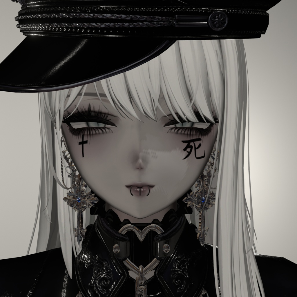 【顔、体】十字架、死 image