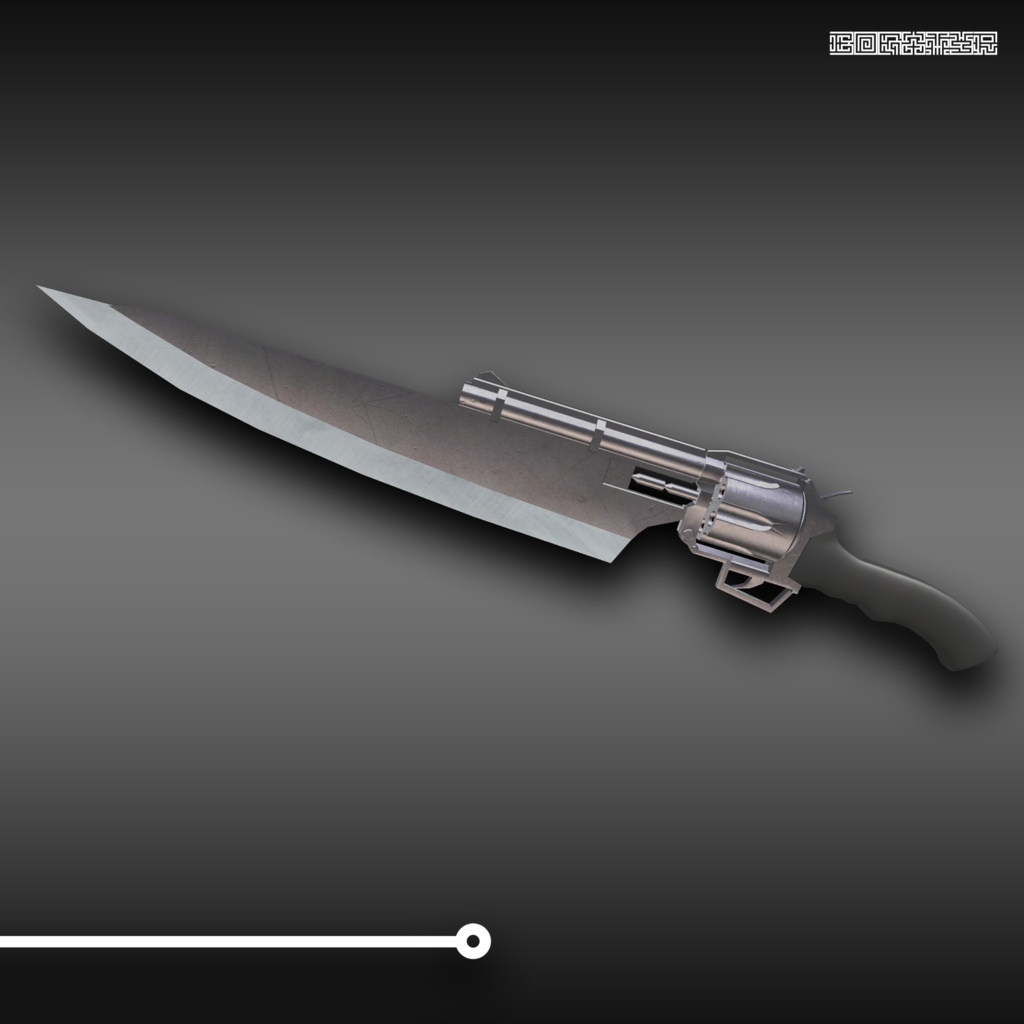 【VRC向け3Dモデル】ガンブレード「Bogatyr-ボガティリ-」 image