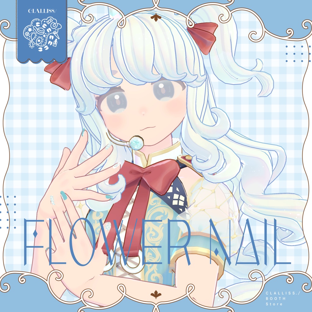【MDollNail対応】Flower Nail【複数アバター対応】 image