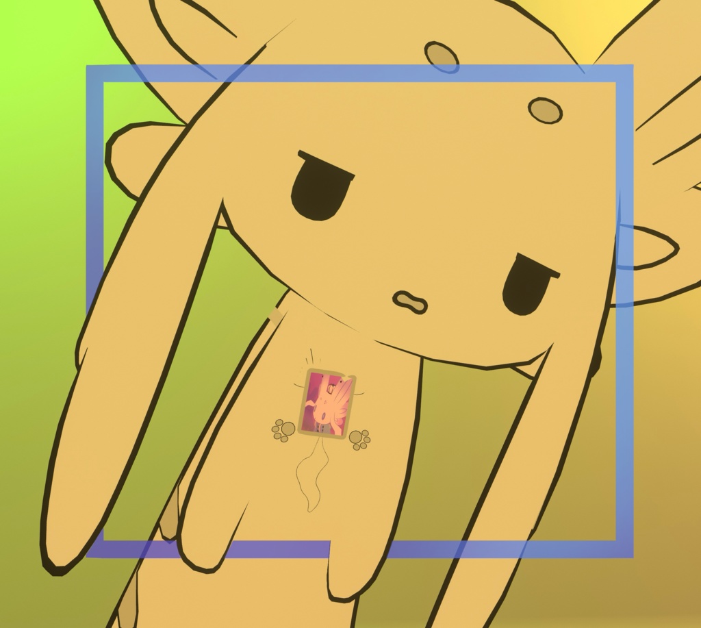 【VRChat向け】ムルルのチェキケース image