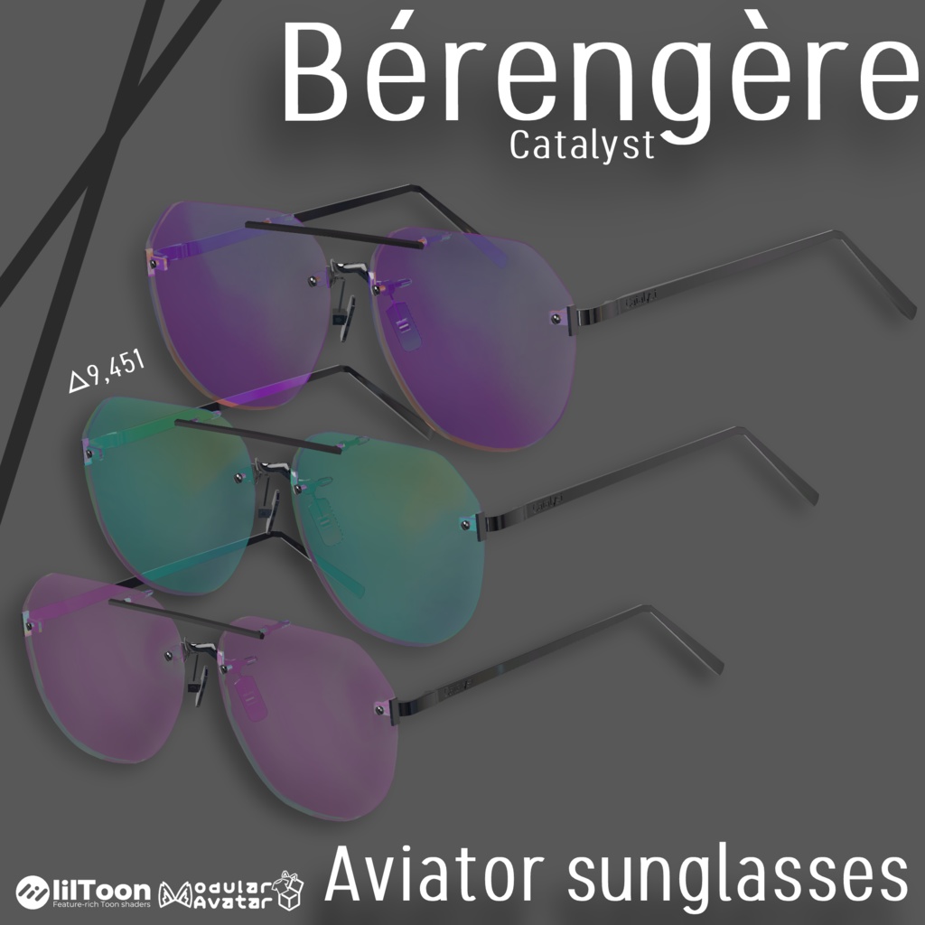 アビエーターサングラス『Bérengère / ベレンゼール』 image