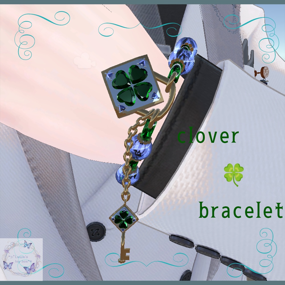 Happy Clover Key Bracelet image