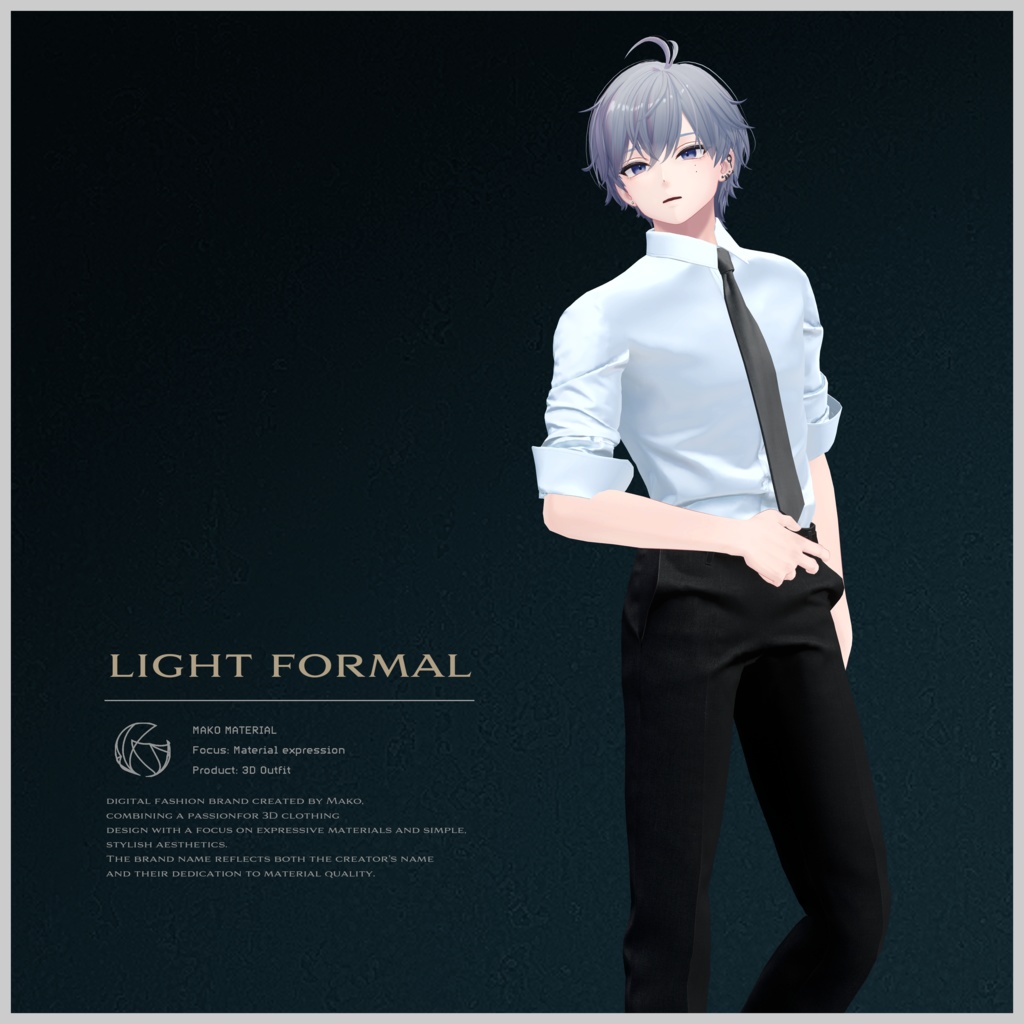 【3D衣装】Light Formal [狛乃-Komano | 水瀬-Minase | くうた-Kuuta | 墨惺-Bokusei(+Head)] image