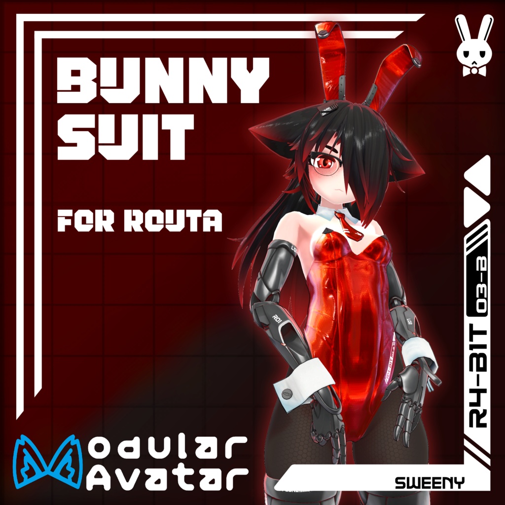R4-Bit Suit | バニースーツ 『LVMP01 Routa』[VRC] image