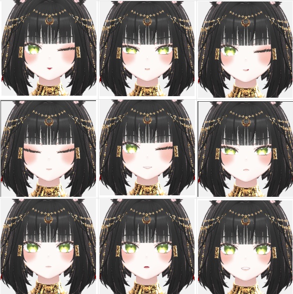 Kisha 基本表情アニメーション image