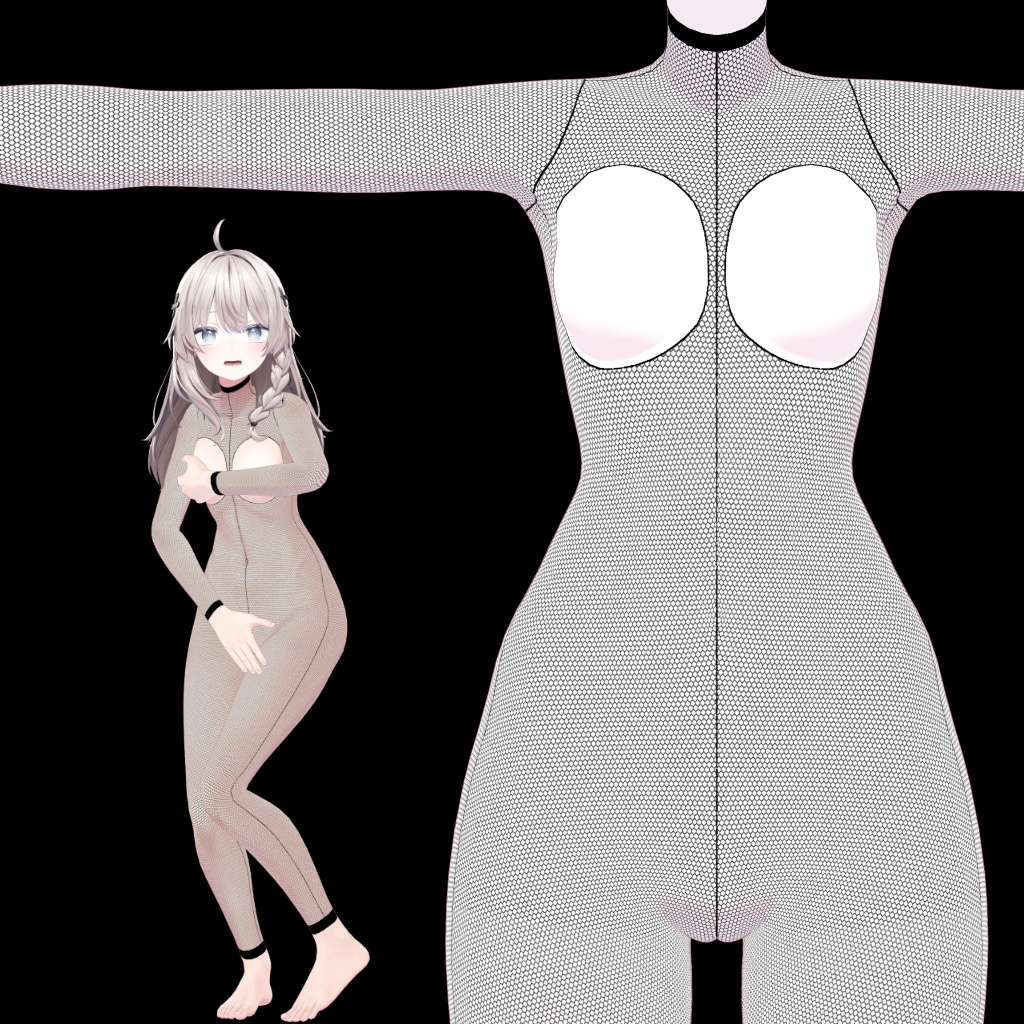 しなの用全身網タイツテクスチャ image