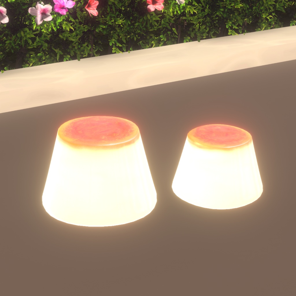 【VRChat想定】ぷるぷるプリンアバター【無料】 image