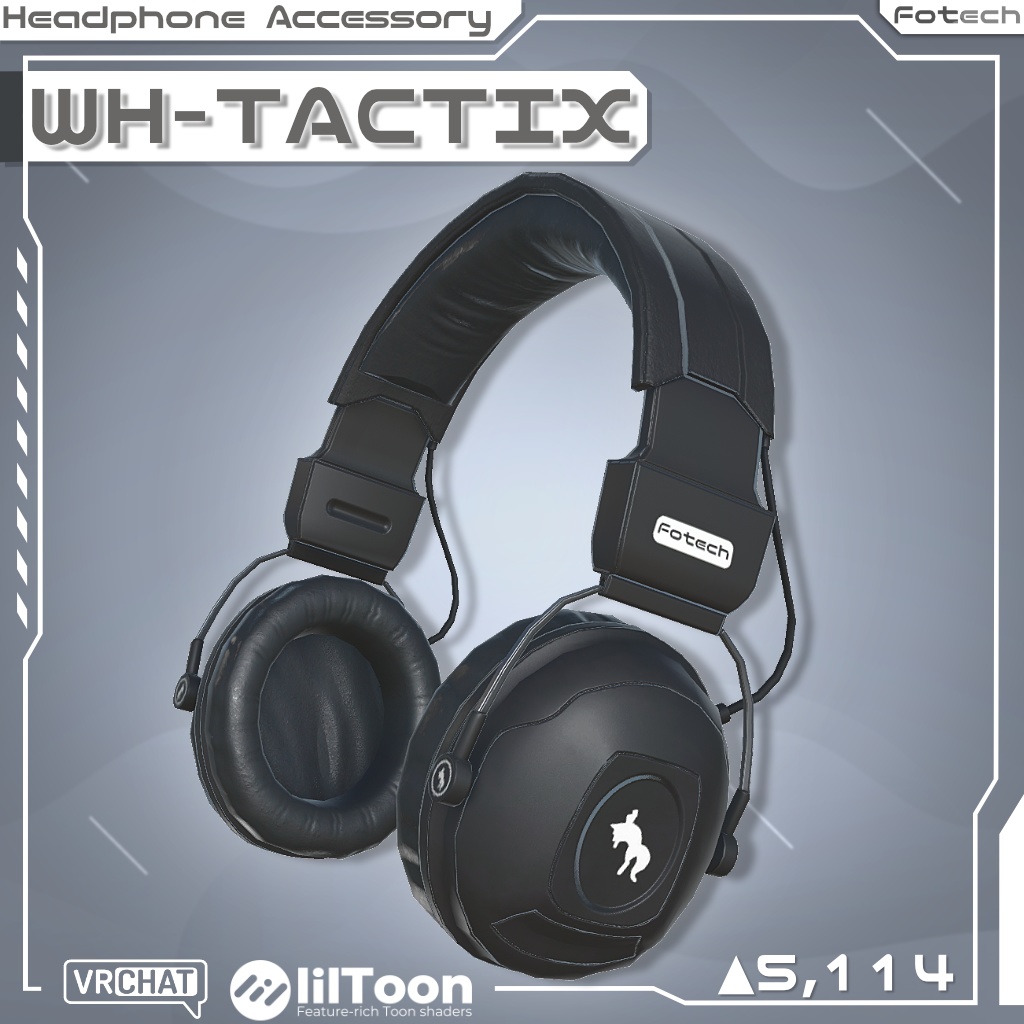 【3Dモデル】ヘッドフォン WH-TACTIX image