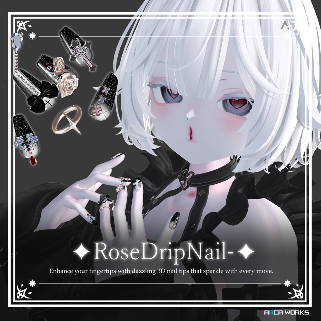 RoseDripNail 3D Nails image