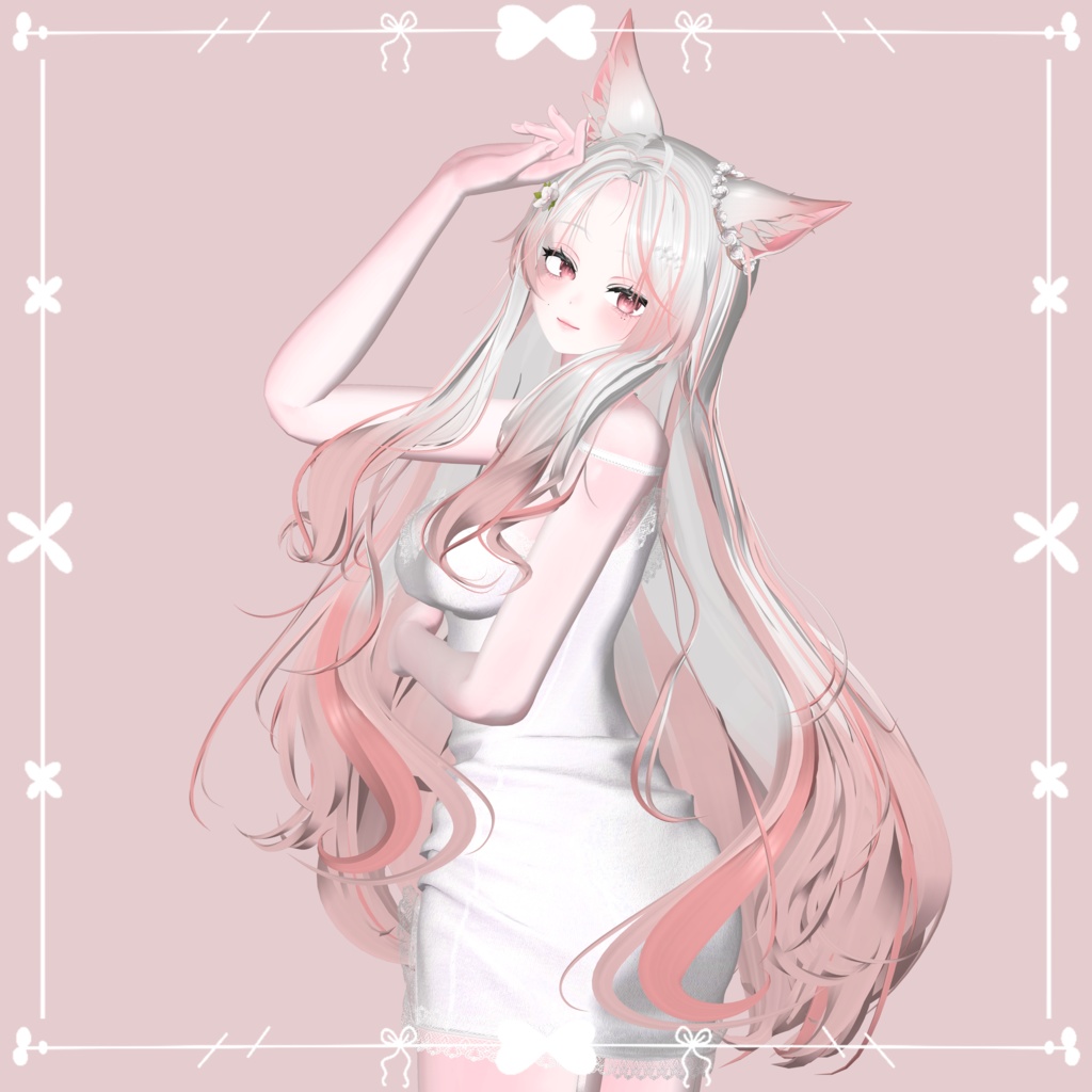[Li-ne Shop Fox Long Hair] - Highlights Colour Texture image
