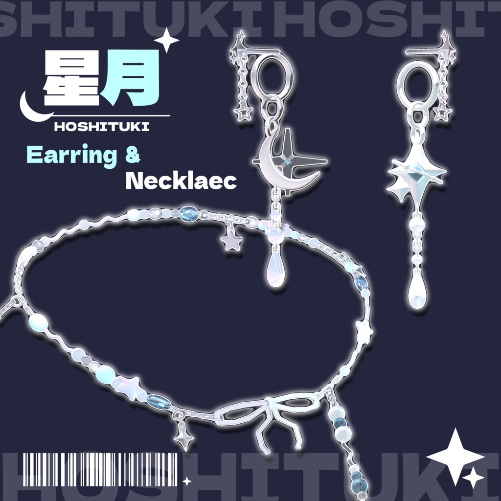 『揺れる』˚｡⋆HOSHITUKI｡˚☽˚【Earring&Necklace】 image