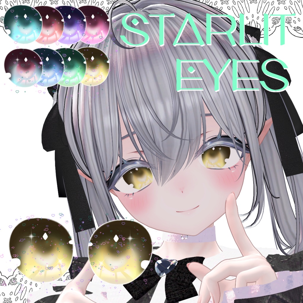 ʚ ３アバター対応 ɞ　Starlit Eyes Texture　☪*̣̩　 image