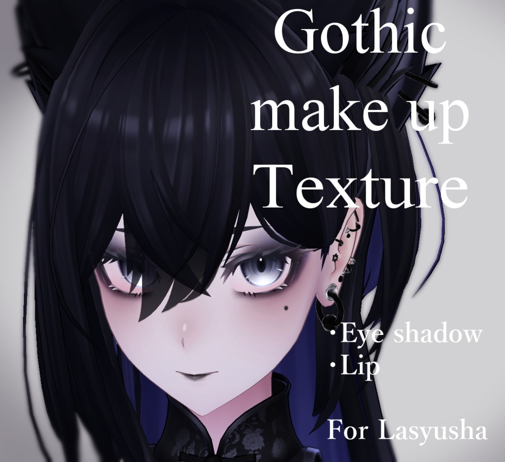 Gothic-style makeup texture compatible with Raushushya image
