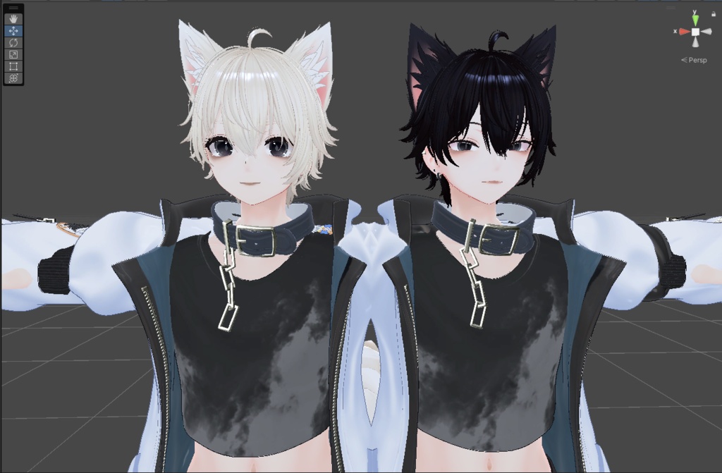 【野良犬】彼方君こまの君対応　服のテクスチャとメイク　5260363 / 6813995 image