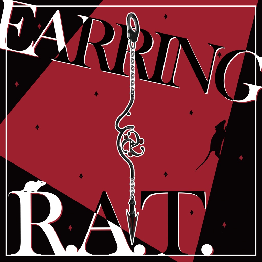 【VRChat想定アクセサリー】RAT Earring image