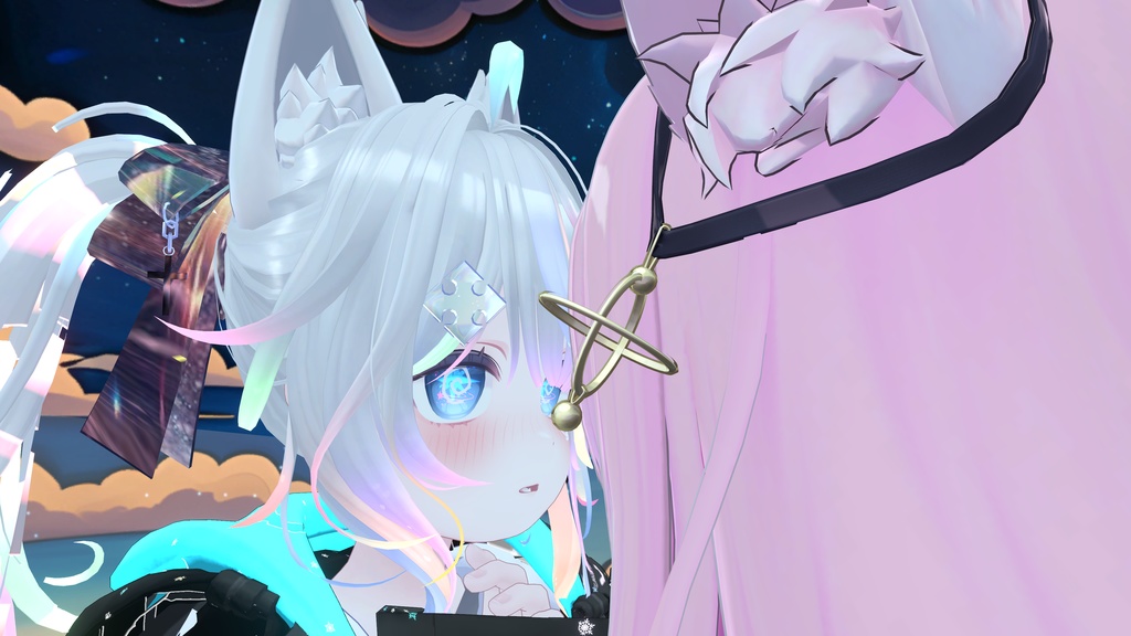 [Multi-Emotion Kiss Animation System] - A three-stage kissing expression animation feature for VRChat, encompassing three distinct emotions image