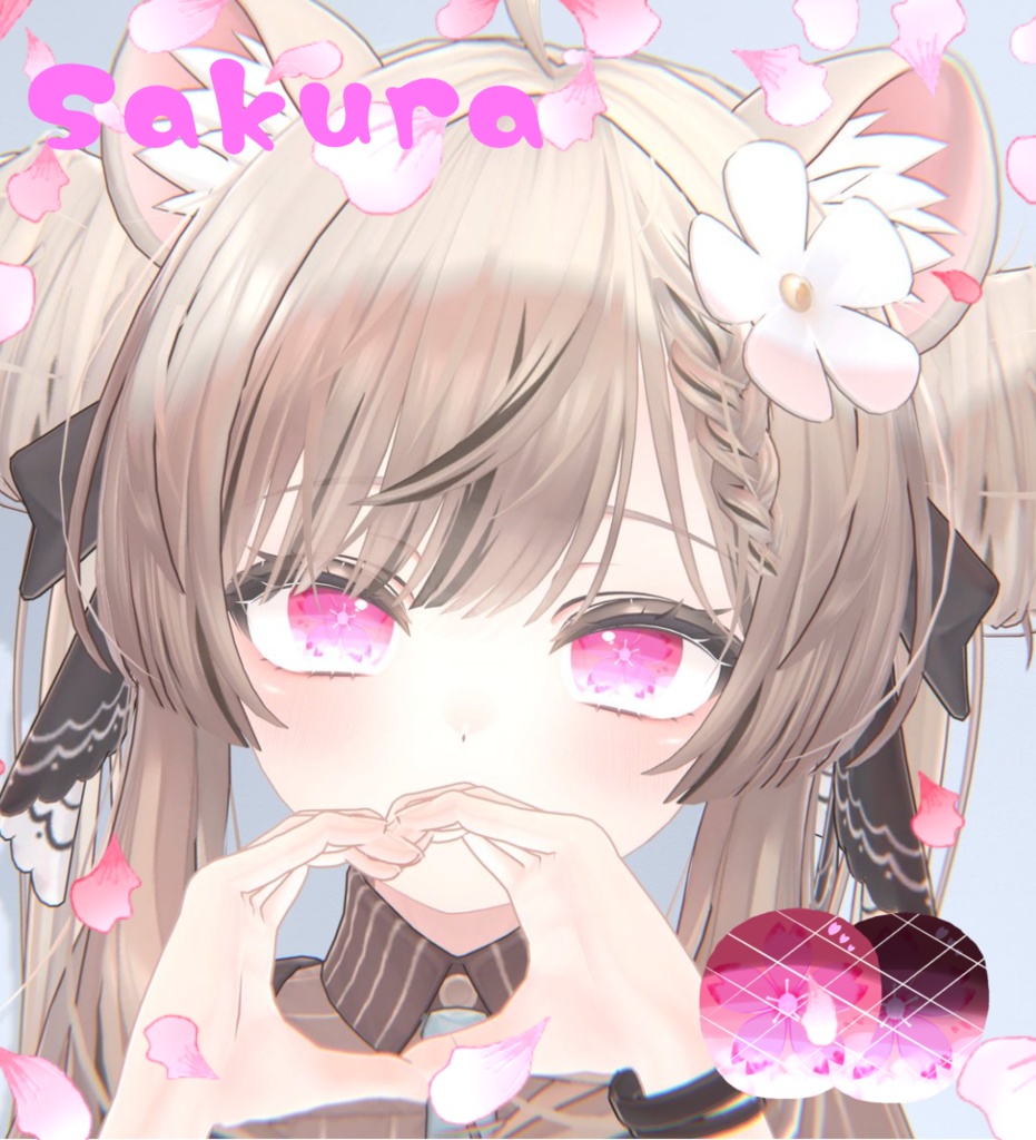 【複数アバター対応】桜EyeTexture image